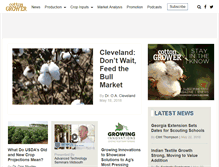 Tablet Screenshot of cottongrower.com